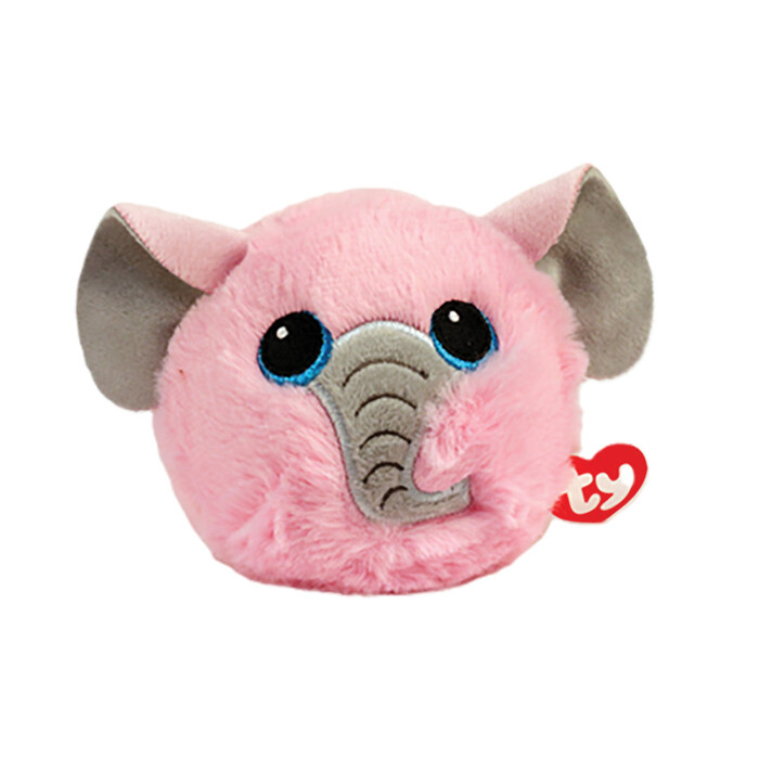 Plush Ball Beanie Bouncers Elephant Pink