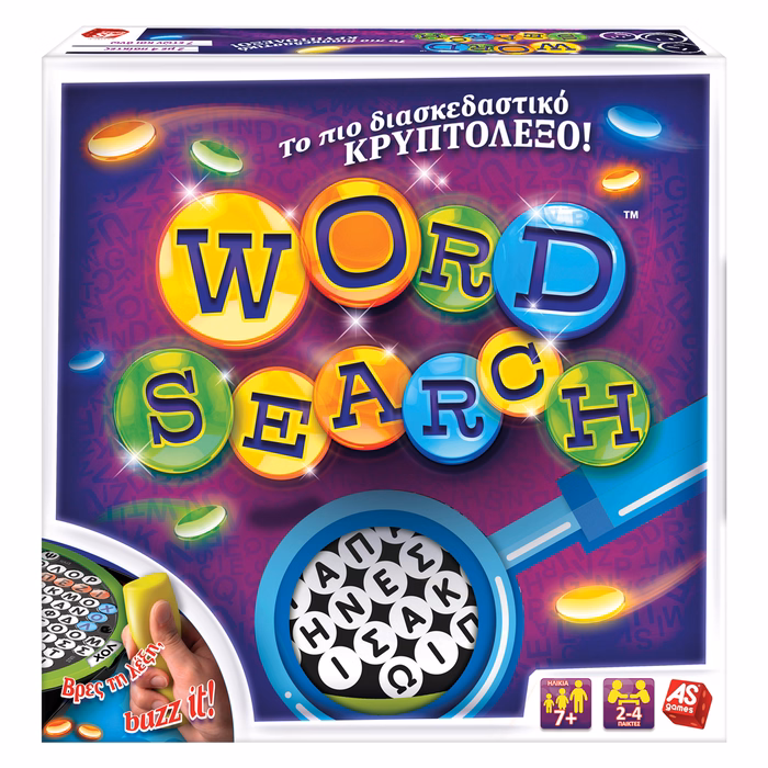 AS Games Επιτραπέζιο Παιχνίδι Wordsearch Για Ηλικίες 7+ Χρονών Και 2-4 Παίκτες