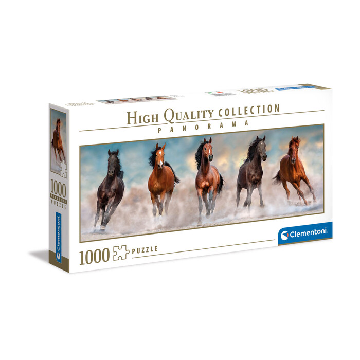 Clementoni Puzzle Panorama High Quality Collection Horses 1000 pcs