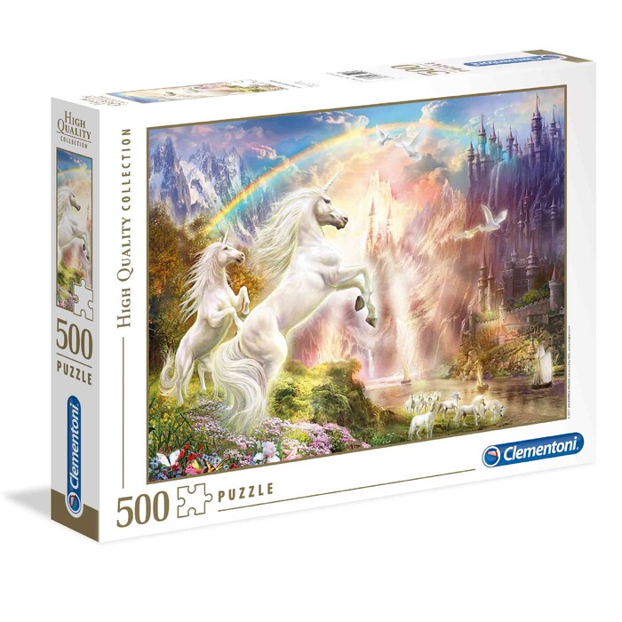 Clementoni Παζλ High Quality Collection Μονόκεροι Στο Ηλιοβασίλεμα 500 τμχ