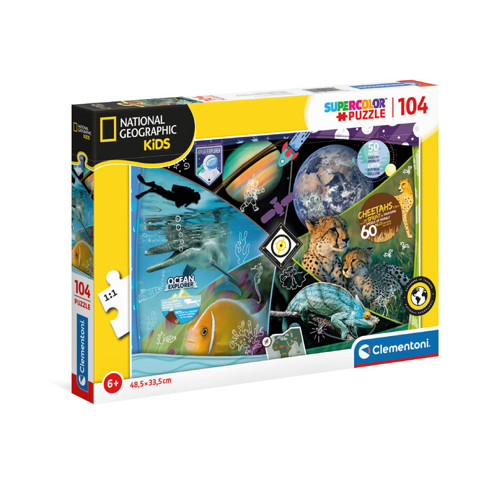 Clementoni Παιδικό Παζλ Super Color National Geo Kids Explorers In Training 104 τμχ