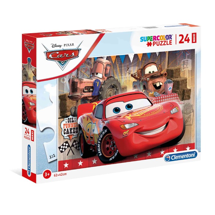 Clementoni Kids Puzzle Maxi Super Color Disney Cars 24 pcs