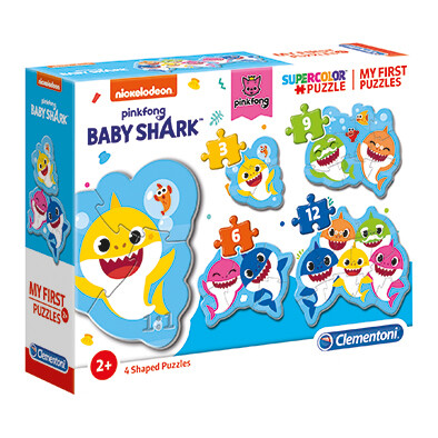 Clementoni Kids Puzzle My First Puzzles Baby Shark 3 - 6 - 9 - 12 pcs