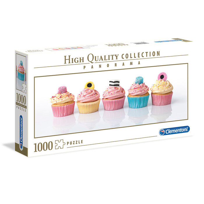 Clementoni Παζλ Panorama High Quality Collection Cupcakes 1000 τμχ