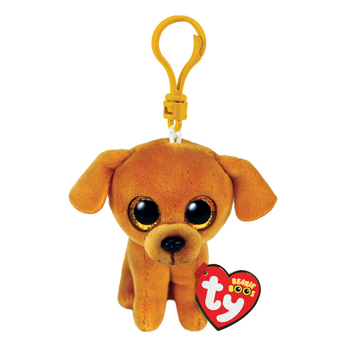 TY Beanie Boos Zuzu Χνουδωτό Μπρελόκ Σκυλάκι Καφέ 8.5εκ