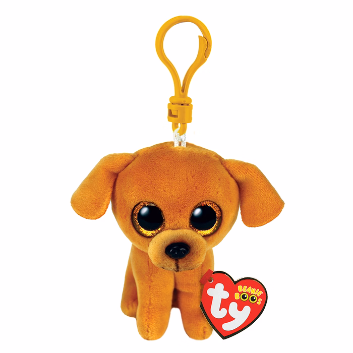 TY Beanie Boos Zuzu Χνουδωτό Μπρελόκ Σκυλάκι Καφέ 8.5εκ