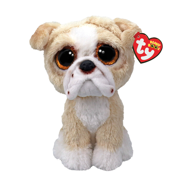 TY Beanie Boos Pooch Χνουδωτό Σκυλάκι Bulldog Καφέ 15εκ