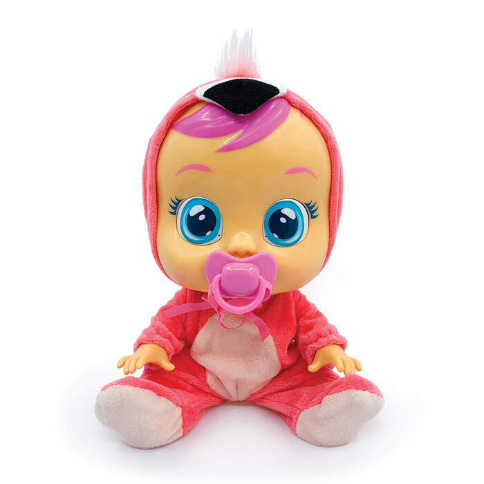 Cry Babies Fancy - Interactive Baby Doll Flamingo Cries Real Tears