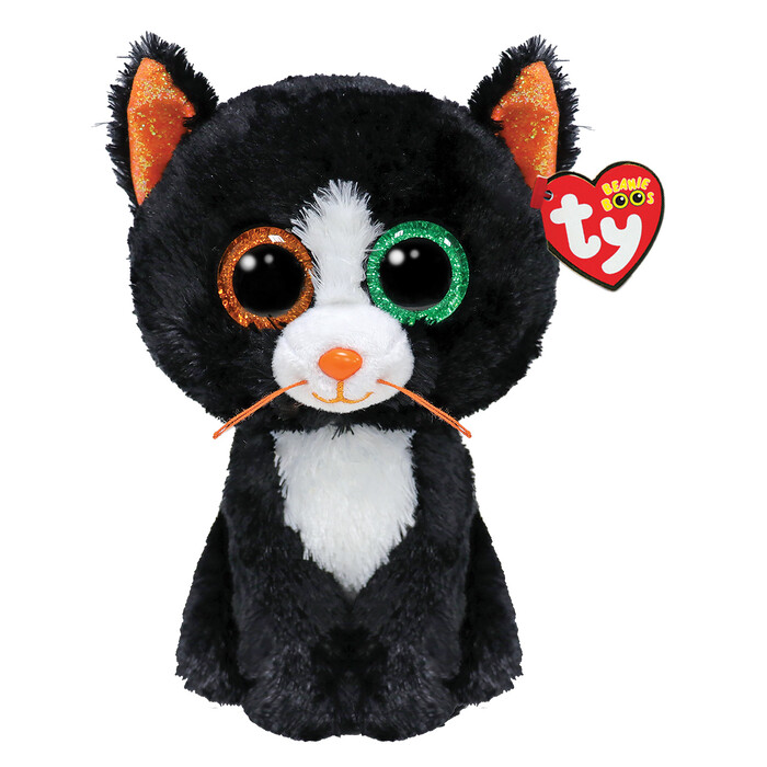TY Beanie Boos Χνουδωτή Γατούλα Λευκή και Μαύρη 15εκ