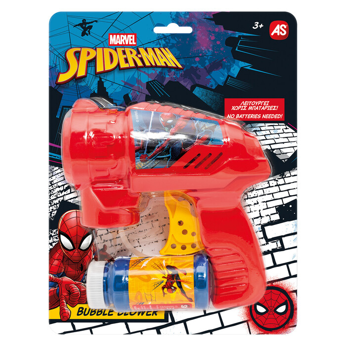 AS Bubble Gun Spider-Man For 3+ Ages