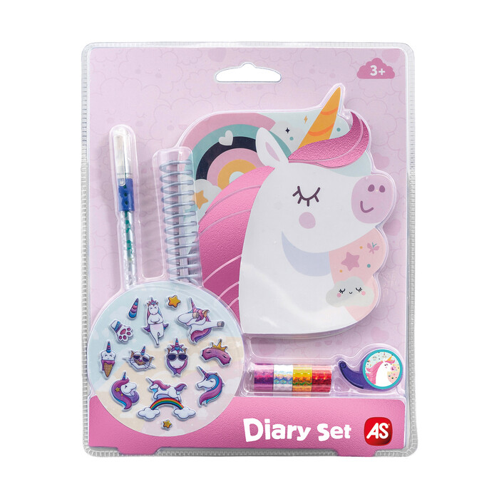 ΑS Diary Set Assortment of 3 Designs For 3+ Ages
