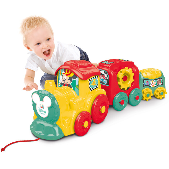 Baby Clementoni Disney Baby Βρεφικό Παιχνίδι Τρενάκι Pull Along Για 10+ Μηνών