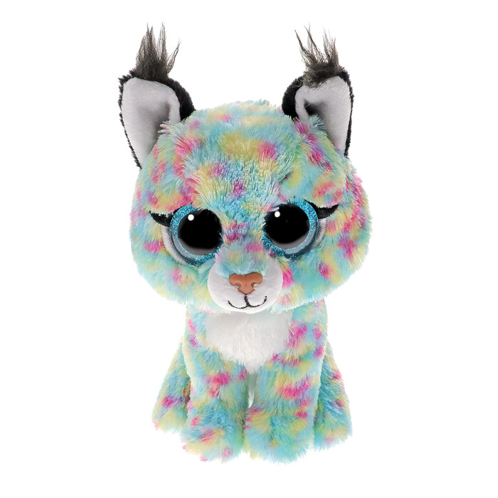 ΤΥ Plush Beanie Boos Turquoise Cat with Multicolor Dots 15cm