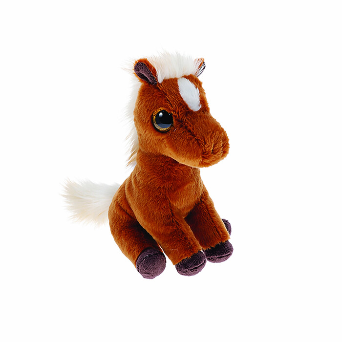 TY Plush Beanie Boos Brown Horse with White Mane 15cm