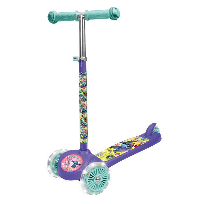 AS Scooter Plus Stitch with Light-Up Wheels For 3+ Ages