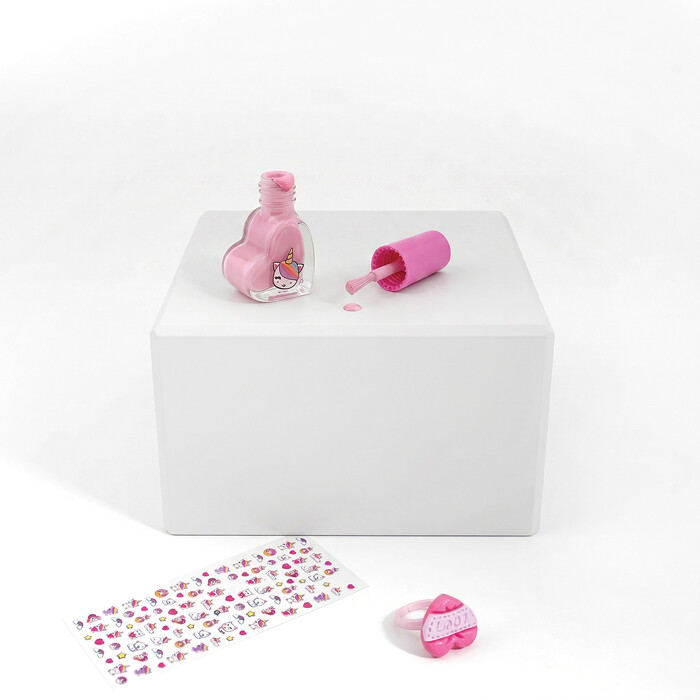 HappiHobbi Σετ Ομορφιάς σε καρτέλα Sparkle Love σε 4 Σχέδια για 6+ Ετών