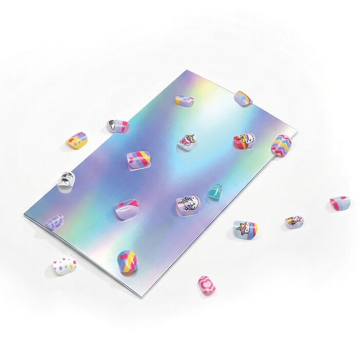 HappiHobbi Αυτοκόλλητα Νύχια Sparkle Love Σε 2 Σχέδια Για 6+ Ετών