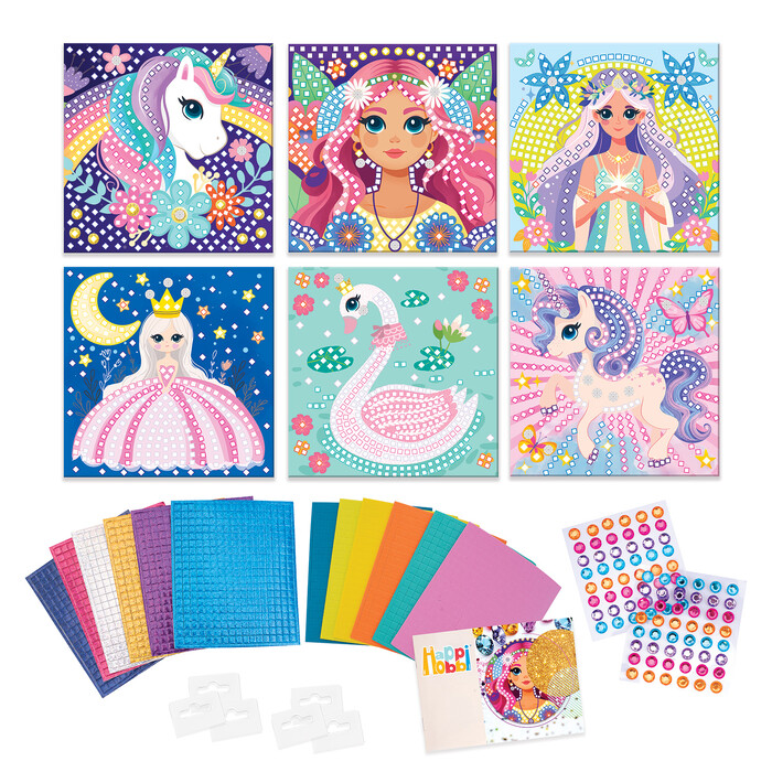 HappiHobbi Art Mosaic Stickers Dreamworld For 4+ Ages