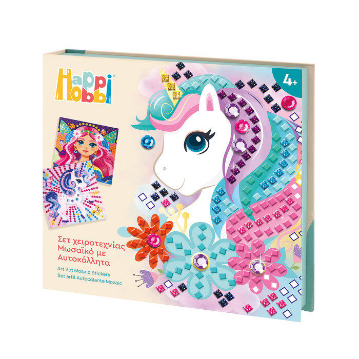 HappiHobbi Art Mosaic Stickers Dreamworld For 4+ Ages