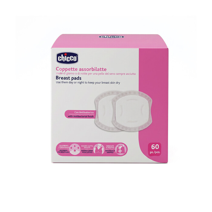 Chicco Antibacterial Breast Pads 60pcs