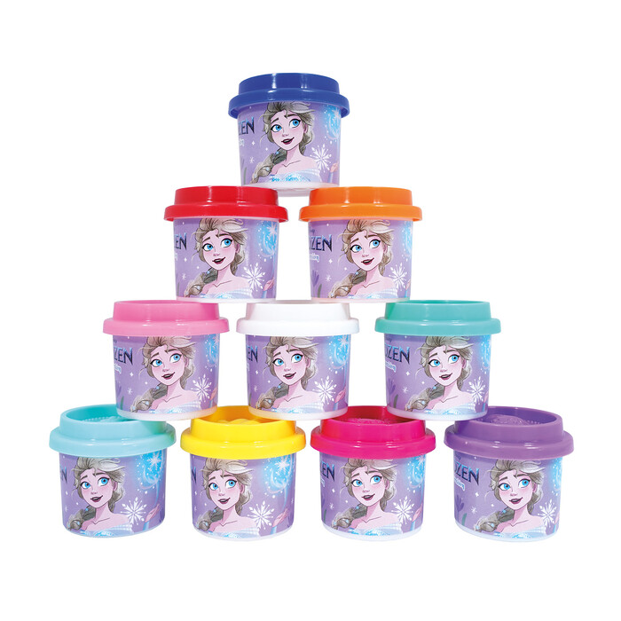 AS Πλαστελίνη Disney Frozen Σακουλάκι Με 10 Βαζάκια Και Καπάκια Καλουπάκια 280gr Για 3+ Χρονών
