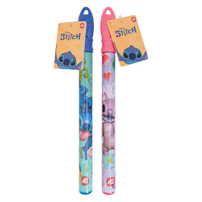 AS Stitch Bubble Wand (2 Designs) in Display For 3+ Ages