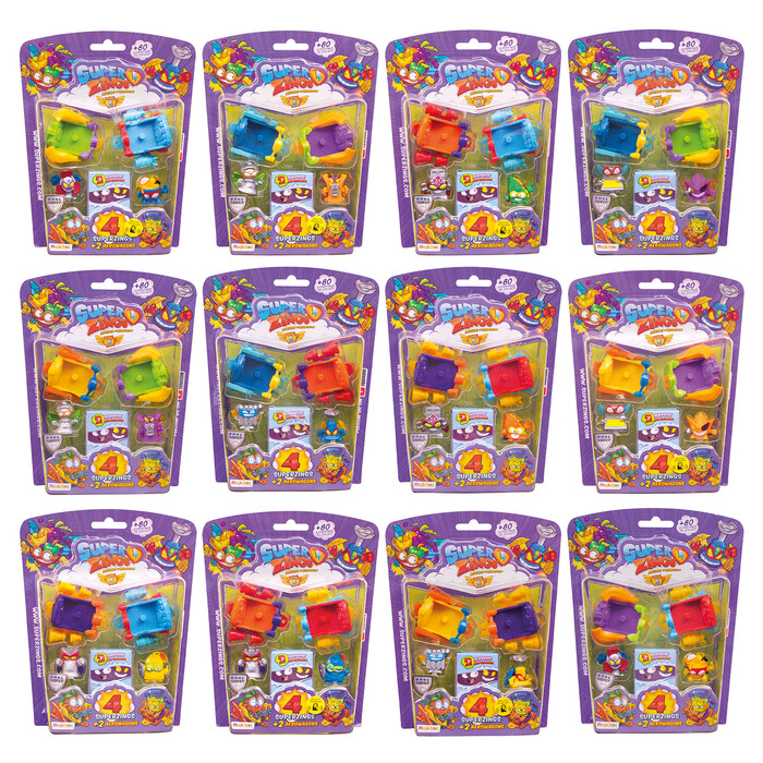 Superzings Series 5 Blister 4 Figures With Accessories For Ages 3+