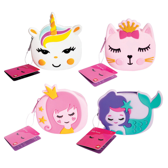 As Jelly Purse In 4 designs For Ages 3+