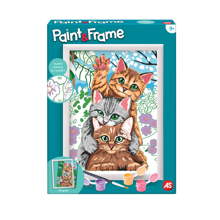 Paint & Frame Paint by Numbers Funny Kitties Για Ηλικίες 9+ Χρονών