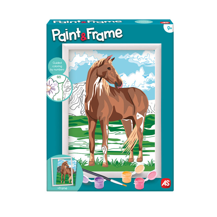 Paint & Frame Paint by Numbers Wild Horse Για Ηλικίες 9+ Χρονών