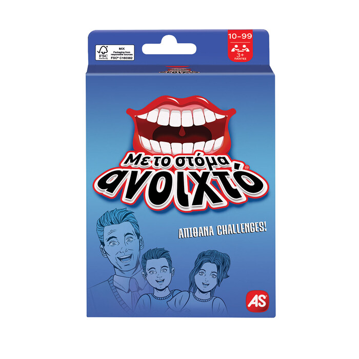 AS Games Card Game Me To Stoma Anoixto For Ages 10+ And 3+ Players
