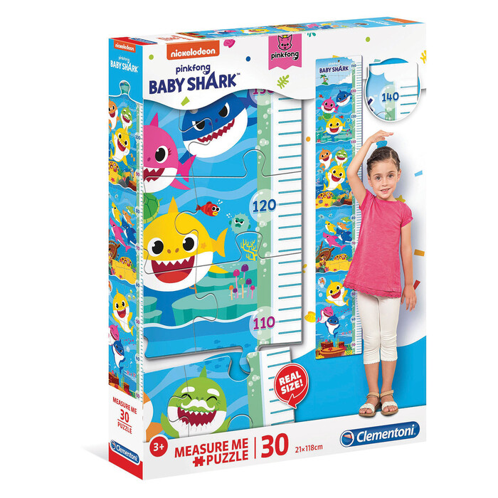 Clementoni Kids Puzzle Maxi Measure Me Baby Shark 30 pcs