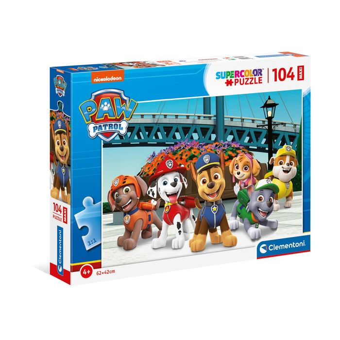 Clementoni Kids Puzzle Maxi Super Color Paw Patrol 104 pcs