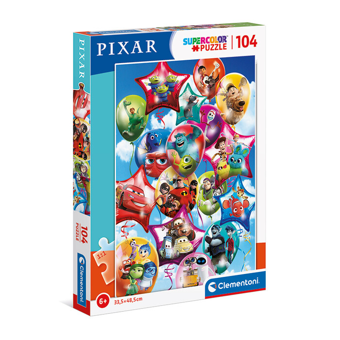 Clementoni Kids Puzzle Super Color Pixar Party 104 pcs