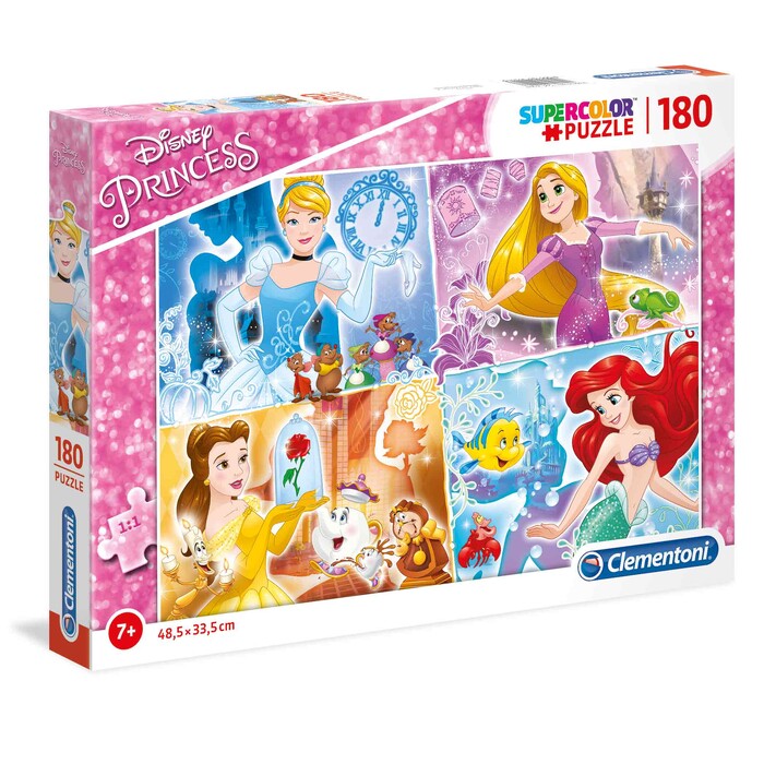 Clementoni Kids Puzzle Super Color Princesses 180 pcs