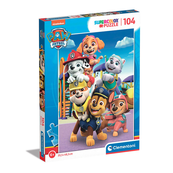 Clementoni Kids Puzzle Super Color Nickelodeon Paw Patrol 104 pcs