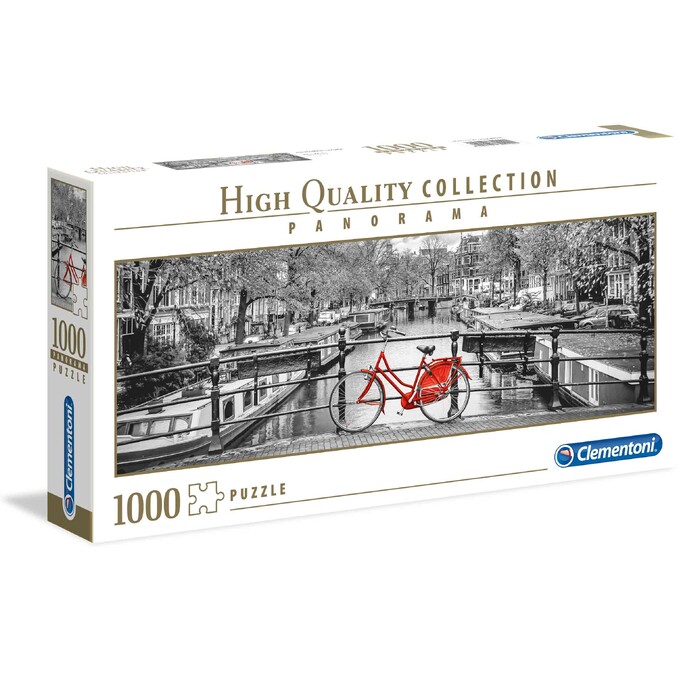 Clementoni Παζλ Panorama High Quality Collection Ποδήλατο Στο Αμστερνταμ 1000 τμχ