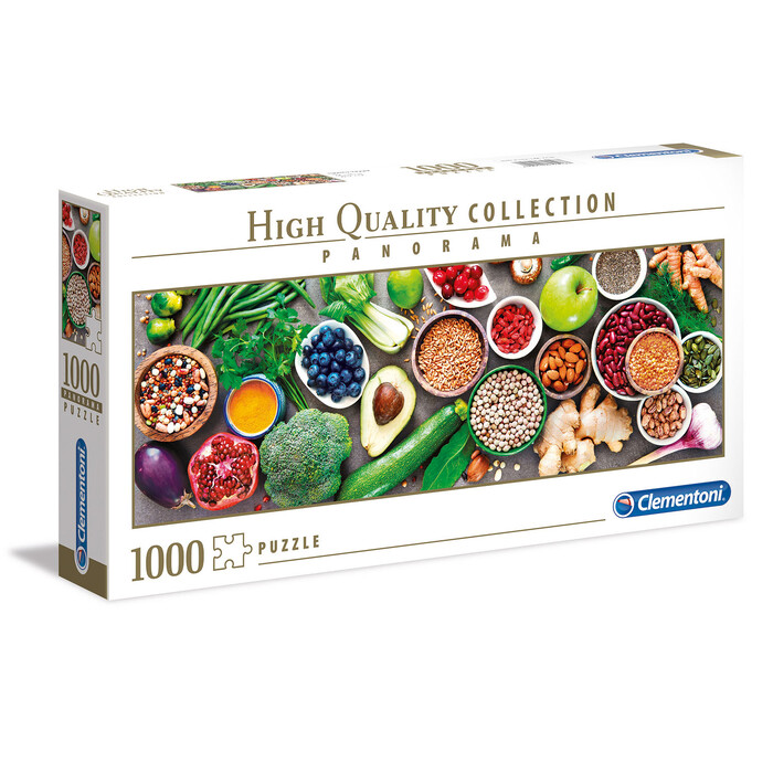 Clementoni Παζλ Panorama High Quality Collection Healthy Veggie 1000 τμχ
