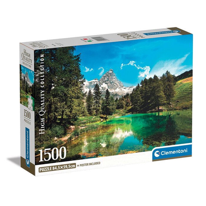 Clementoni Puzzle High Quality Collection Blue Lake 1500 pcs - Compact Box