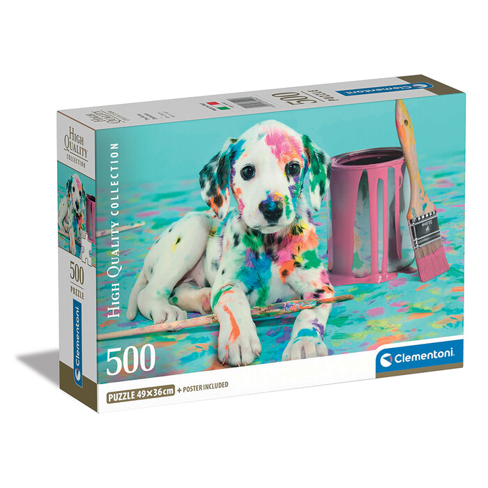 Clementoni Puzzle High Quality Collection Dalmatian Puppy 500 pcs - Compact Box