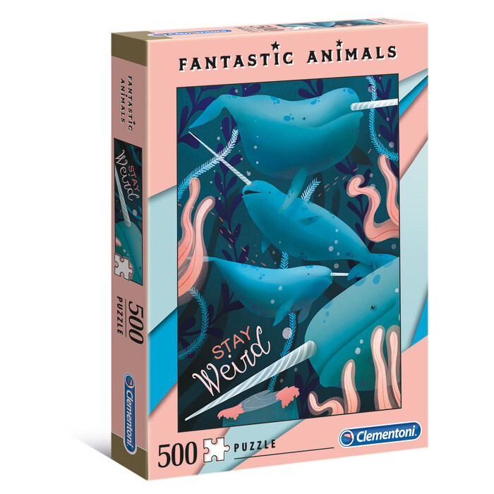 Clementoni Παζλ Fantastic Animals Ναρβάλ 500 τμχ