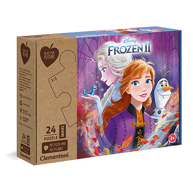 Clementoni Kids Puzzle Eco Play For Future Maxi Frozen II 24 pcs