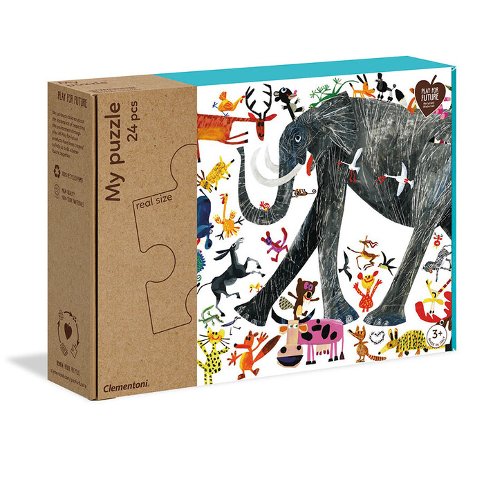 Clementoni Kids Puzzle Eco Play For Future Nature 24 pcs