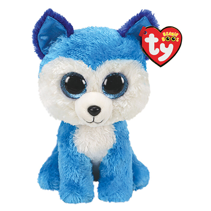 TY Beanie Boos Prince Plush Dog Husky Blue 15cm
