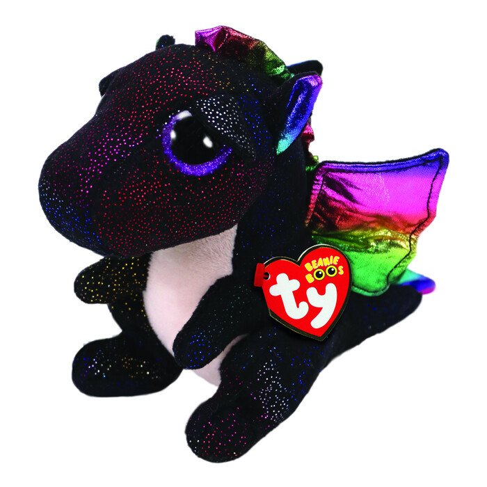 TY Beanie Boos Anora Plush Dragon Black 23cm