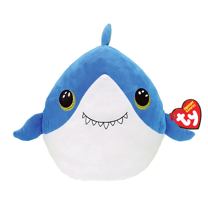 TY Squishy Beanies Finsley Shark Blue 38cm