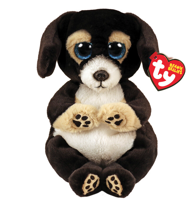 TY Beanie Bellies Ranger Plush Dog Black 15cm