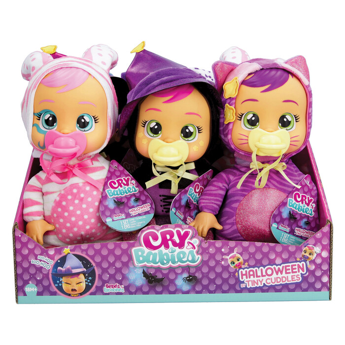 Cry Babies Tiny Cuddles Halloween Interactive Baby Doll Cries Real Tears