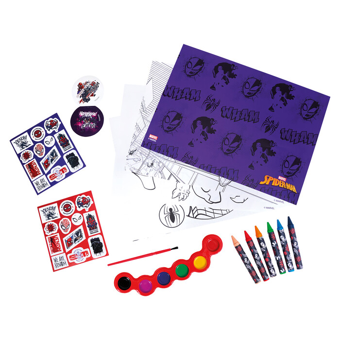 AS Drawing Set Marvel Spiderman Transparent Bag For Ages 3+