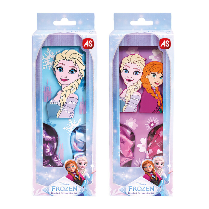 ΑS Σετ Βούρτσα & Scrunchies Frozen 2 σχέδια για 3+ Ετών